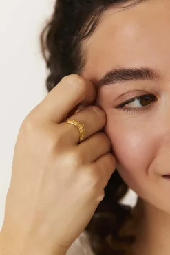 ANILLO AUSAT BAÑADO EN ORO