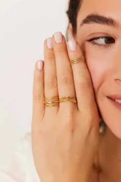 ANILLO AUSAT BAÑADO EN ORO