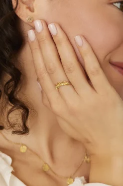 ANILLO AUSAT BAÑADO EN ORO