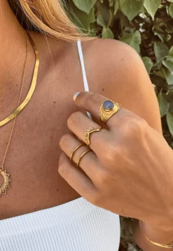 ANILLO AUSAT BAÑADO EN ORO