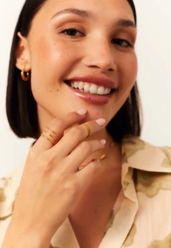 ANILLO BLE (MIDI) BAÑADO EN ORO