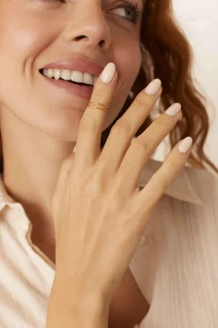 ANILLO BLE (MIDI) BAÑADO EN ORO