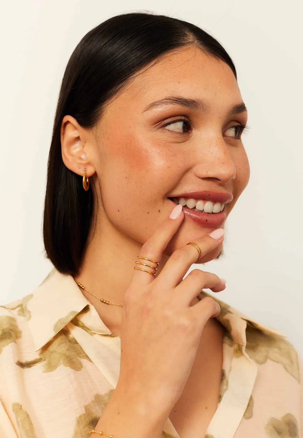 ANILLO BLE (MIDI) BAÑADO EN ORO
