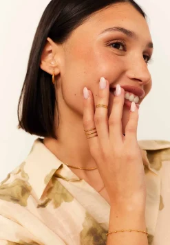 ANILLO BLE (MIDI) BAÑADO EN ORO