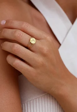 ANILLO CHANDAN BAÑADO EN ORO