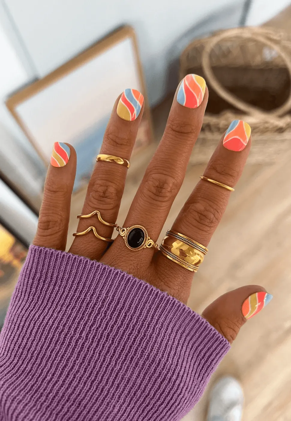 ANILLO CHANDI BAÑADO EN ORO