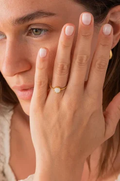 ANILLO KISHORI BAÑADO EN ORO