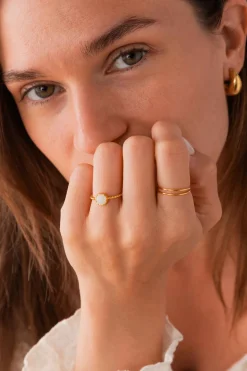 ANILLO KISHORI BAÑADO EN ORO