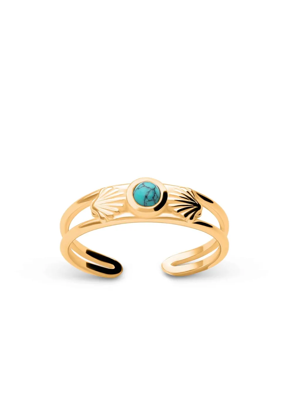 ANILLO KRASA BAÑADO EN ORO MIDI