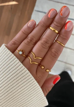 ANILLO KUMUD BAÑADO EN ORO