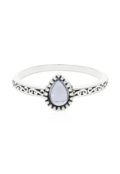 ANILLO LANKA TOPACIO AZUL
