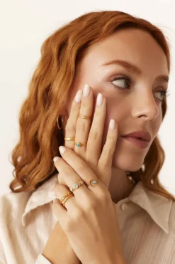 ANILLO LINA BAÑADO EN ORO