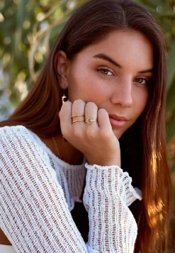 ANILLO LINA BAÑADO EN ORO