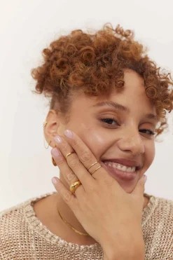 ANILLO MAHARANI BAÑADO EN ORO