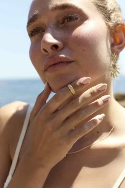 ANILLO MALAVAK BAÑADO EN ORO MIDI