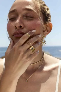 ANILLO MALAVAK BAÑADO EN ORO MIDI