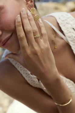 ANILLO MALAVAK BAÑADO EN ORO