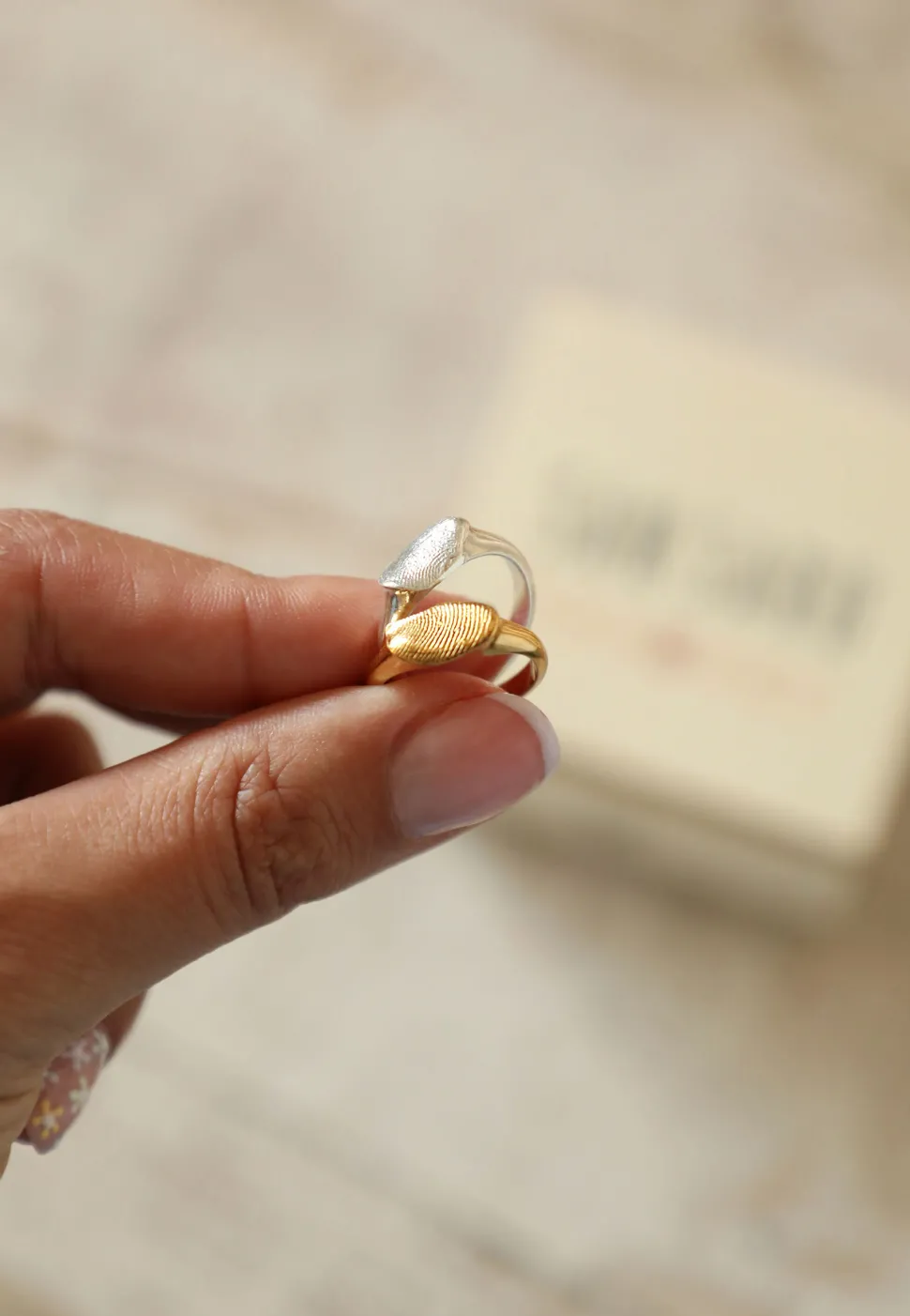 ANILLO MUHARI BAÑADO EN ORO