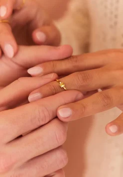 ANILLO NAAM BAÑADO EN ORO