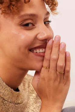 ANILLO NAAM BAÑADO EN ORO