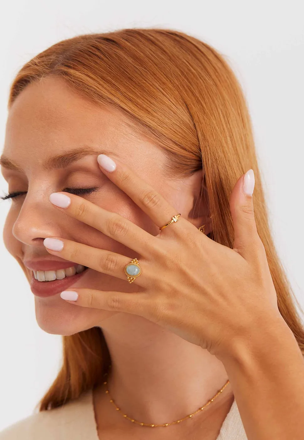 ANILLO PANEE BAÑADO EN ORO