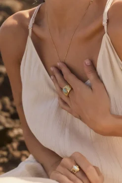 ANILLO PRAKTI BAÑADO EN ORO