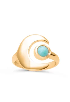 ANILLO PRANA BAÑADO EN ORO