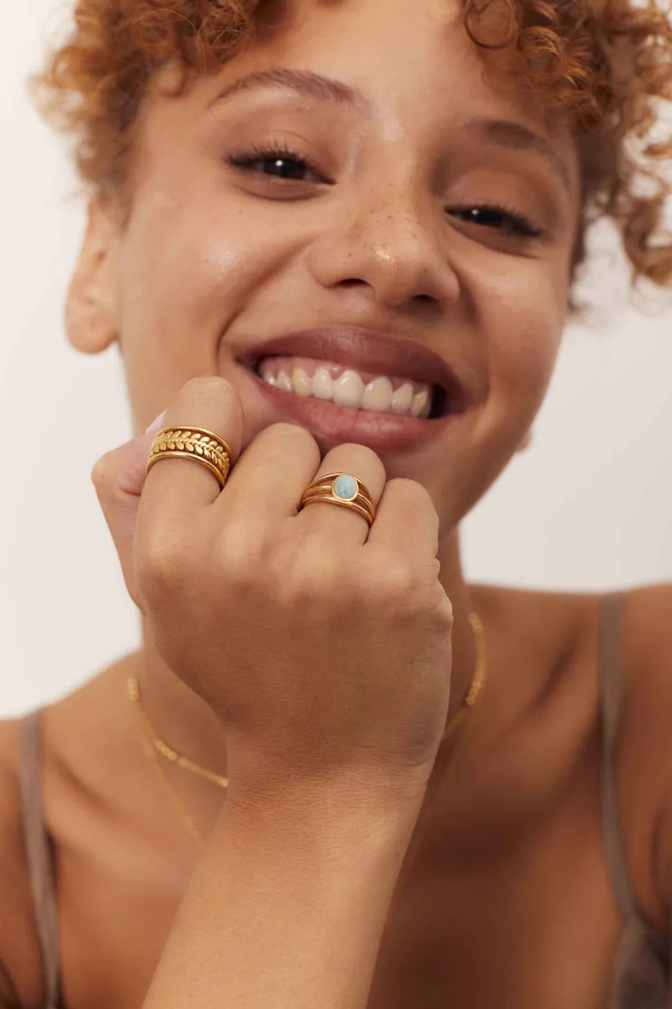 ANILLO PREMA BAÑADO EN ORO
