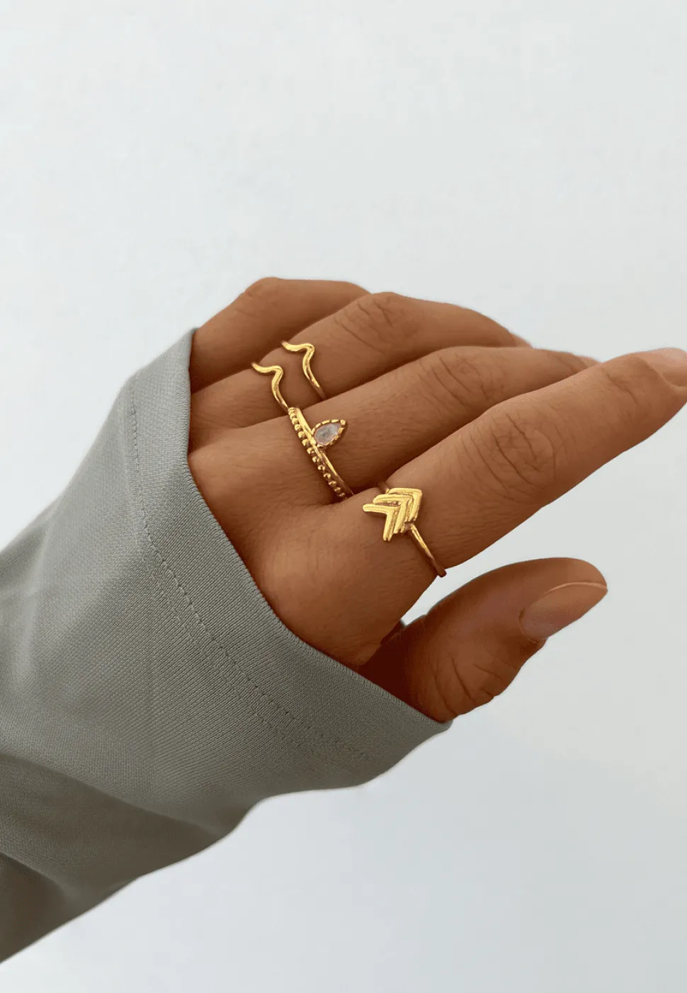 ANILLO SWATI BAÑADO EN ORO