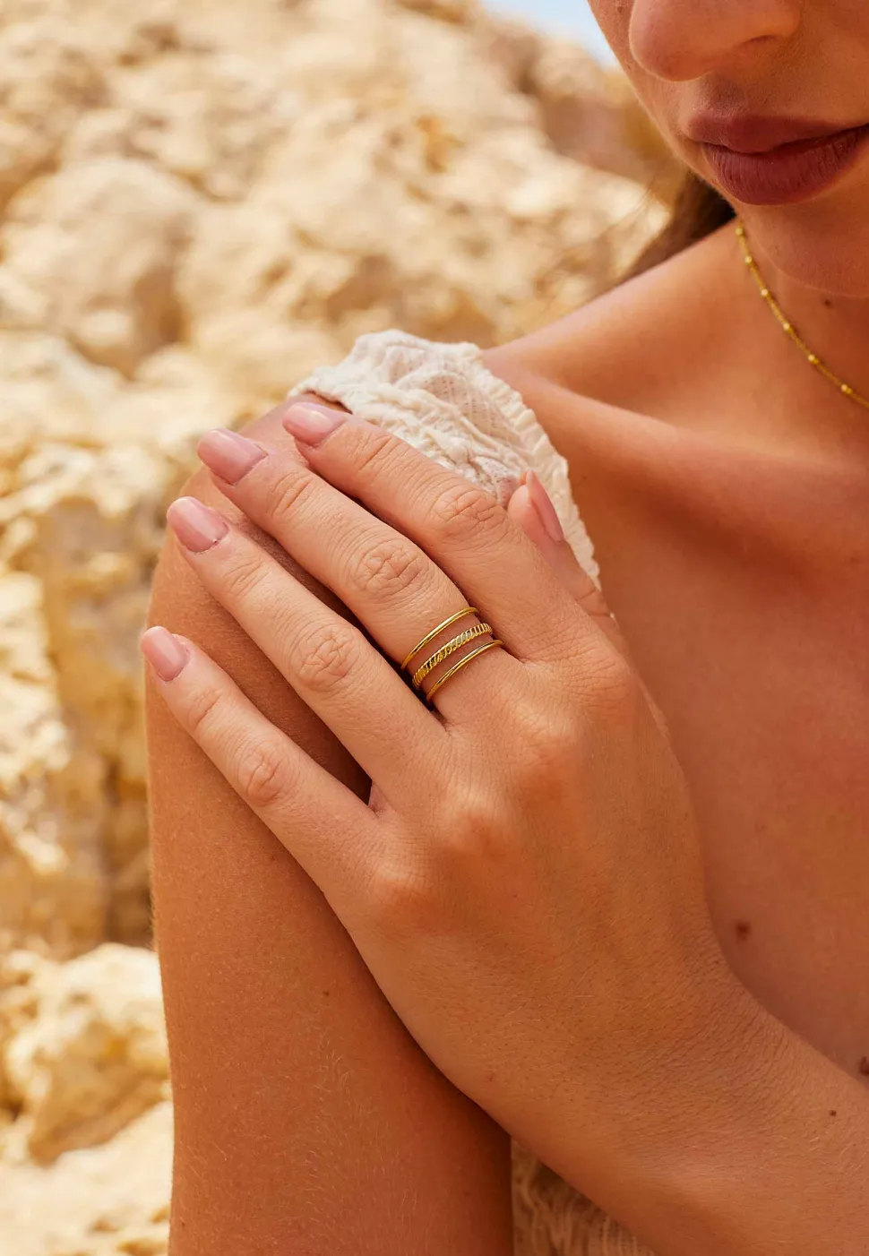 ANILLO TANIKA BAÑADO EN ORO