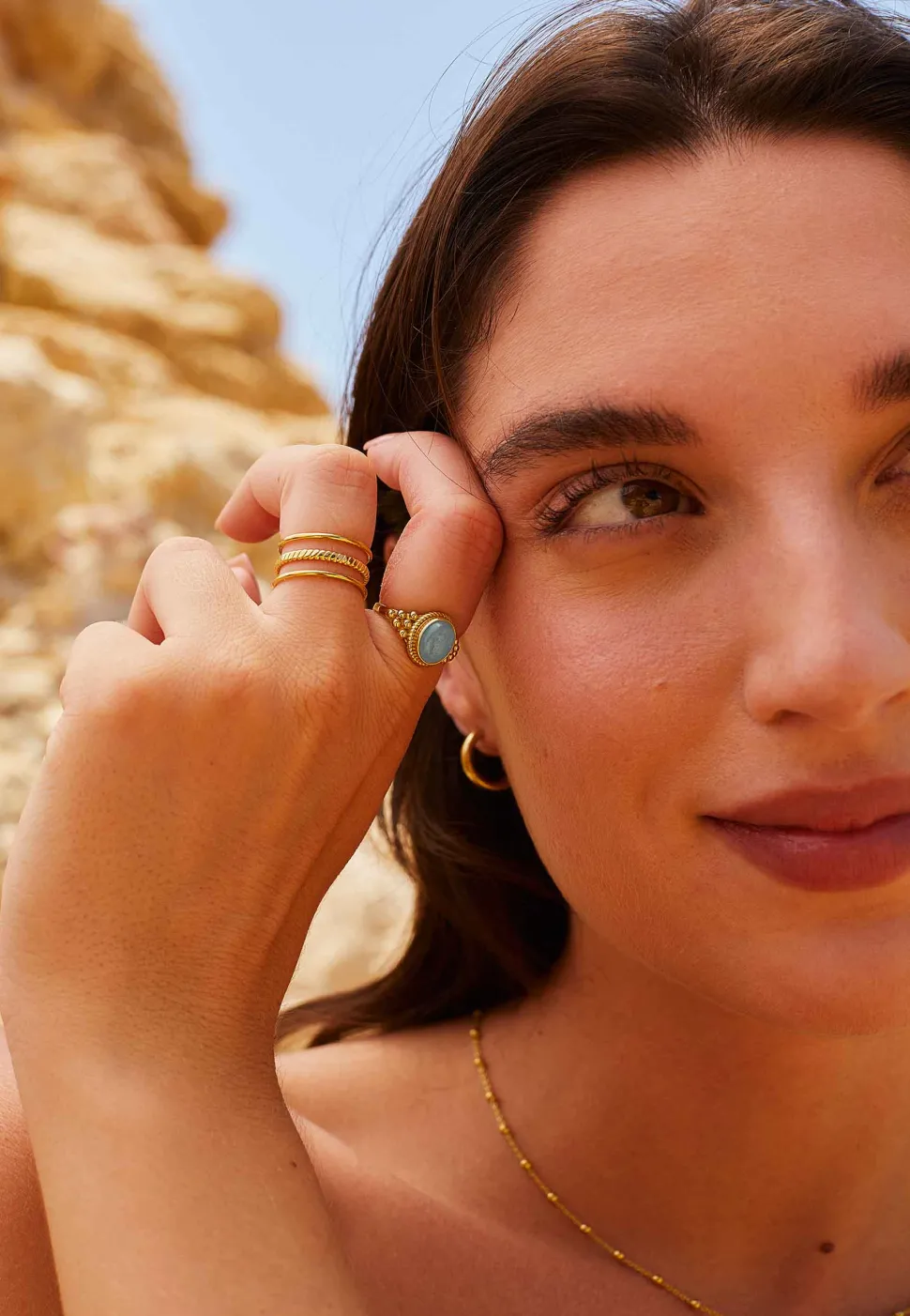 ANILLO TANIKA BAÑADO EN ORO