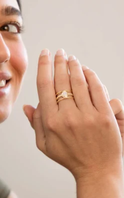 ANILLO VEDANTA BAÑADO ORO