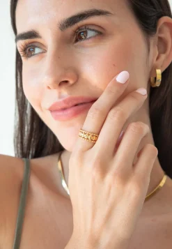 ANILLO VEDANTIN BAÑADO ORO