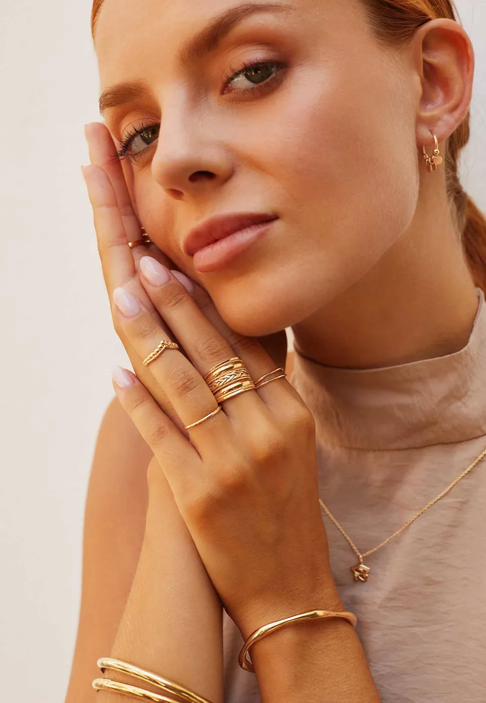 ANILLO VIMAAN BAÑADO EN ORO