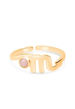 ANILLO ZODIACO BAÑADO EN ORO