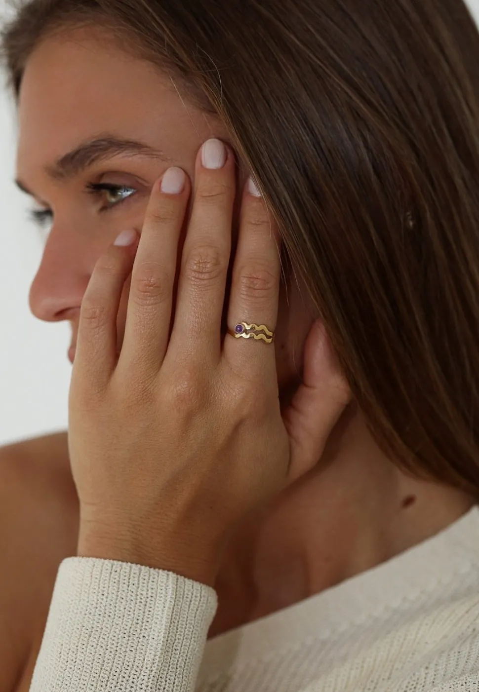 ANILLO ZODIACO BAÑADO EN ORO