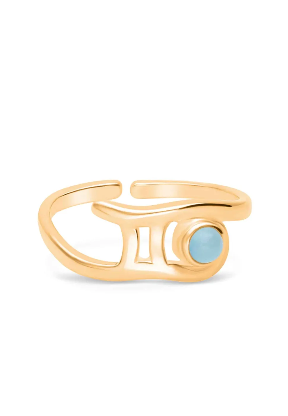 ANILLO ZODIACO BAÑADO EN ORO