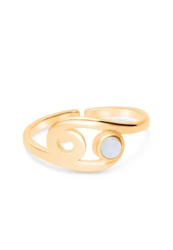 ANILLO ZODIACO BAÑADO EN ORO