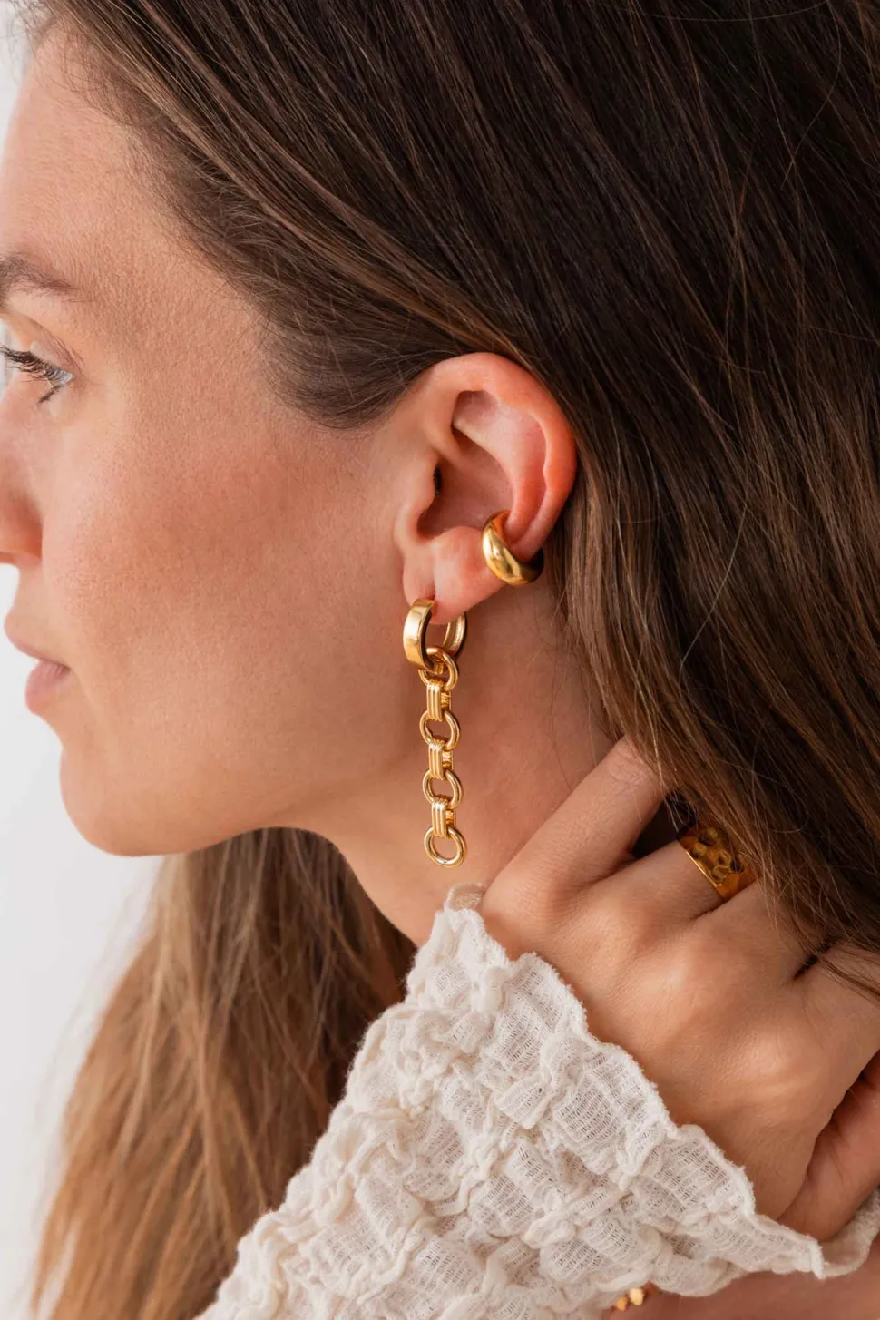 CHARM CHANING BAÑADO EN ORO