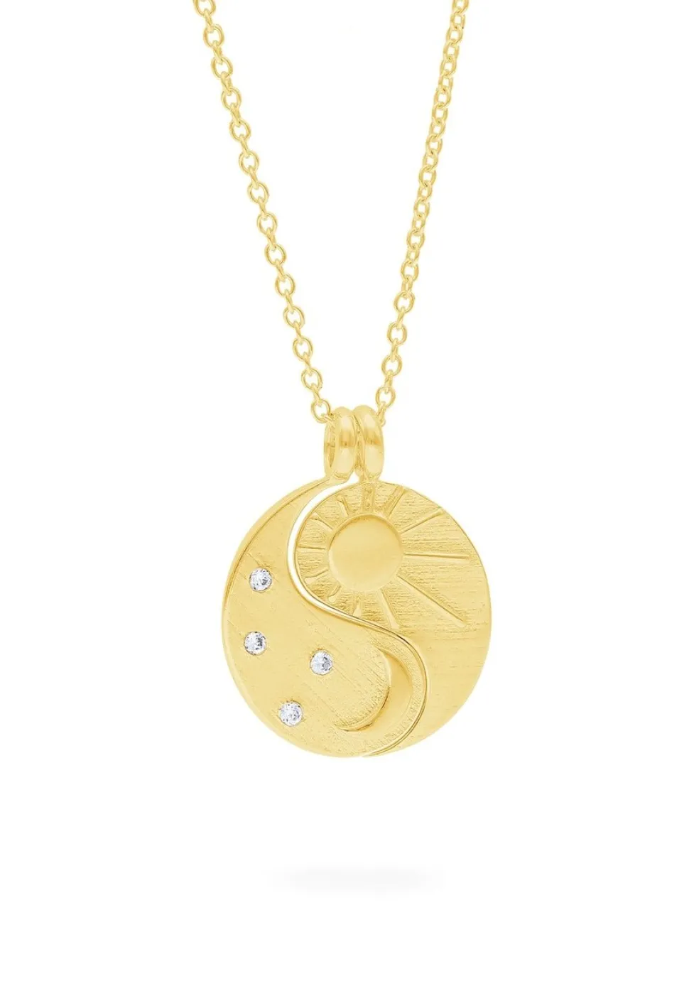 COLLAR AADHA BAÑADO EN ORO