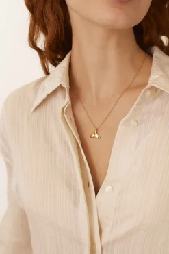 COLLAR BAAT BAÑADO EN ORO
