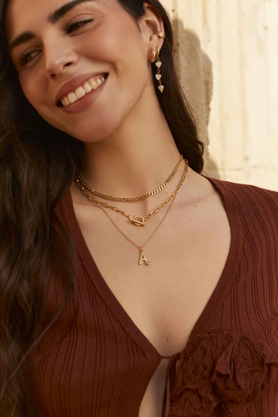 COLLAR DEEPA BAÑADO EN ORO