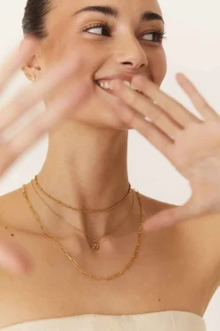 COLLAR DILBAR BAÑADO EN ORO