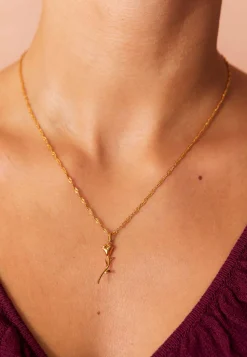 COLLAR GULABE BAÑADO EN ORO