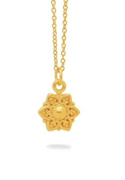 COLLAR JANAVI BAÑADO EN ORO