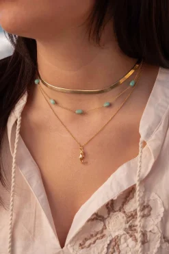 COLLAR KUNDAN BAÑADO EN ORO