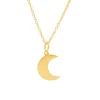 COLLAR LUN BAÑADO EN ORO