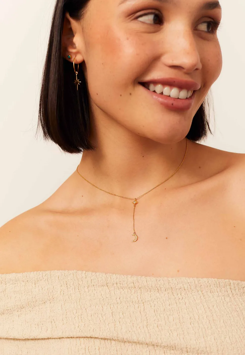 COLLAR MOKSHA BAÑADO EN ORO
