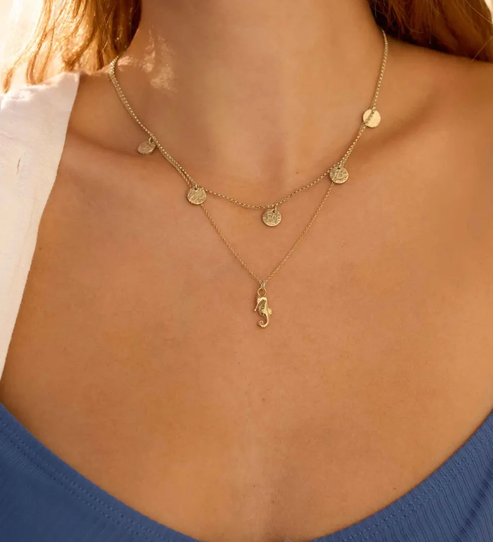 COLLAR MUDRA BAÑADO EN ORO