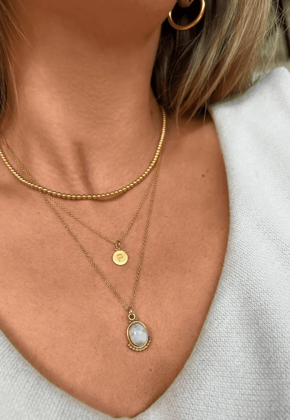 COLLAR NITI BAÑADO EN ORO